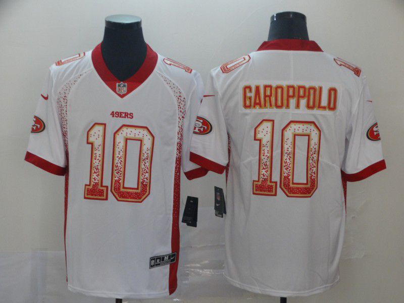 Men San Francisco 49ers 10 Garoppolo White Nike Drift Fashion Limited NFL Jersey